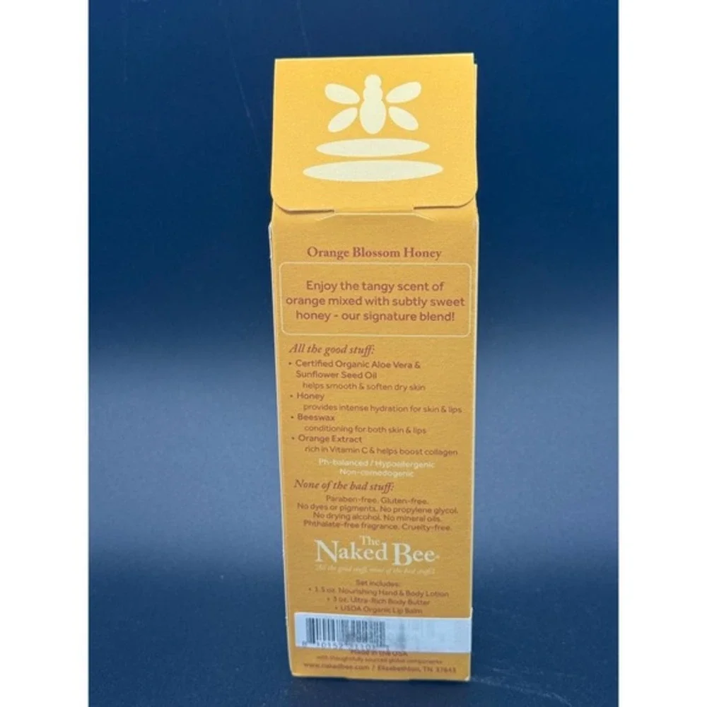 The Naked‎ Bee Orange Blossom Honey Hand Body Lotion & Lip Balm Gift Set